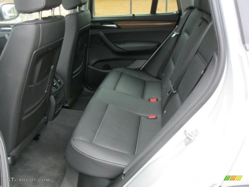 Black Interior 2011 BMW X3 xDrive 28i Photo #42701455
