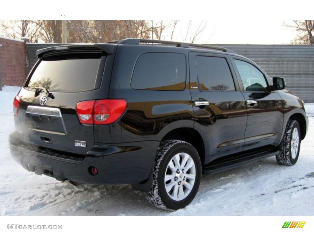Black 2008 Toyota Sequoia Platinum 4WD Exterior Photo #42703356