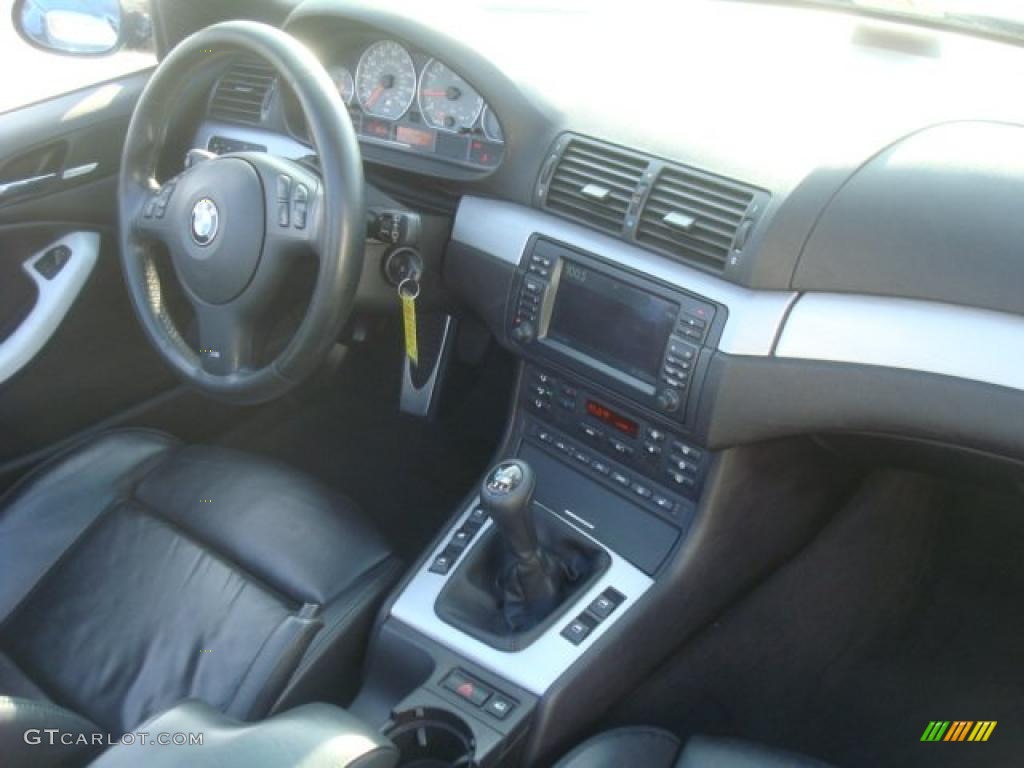 2005 BMW M3 Convertible Black Dashboard Photo #42703932