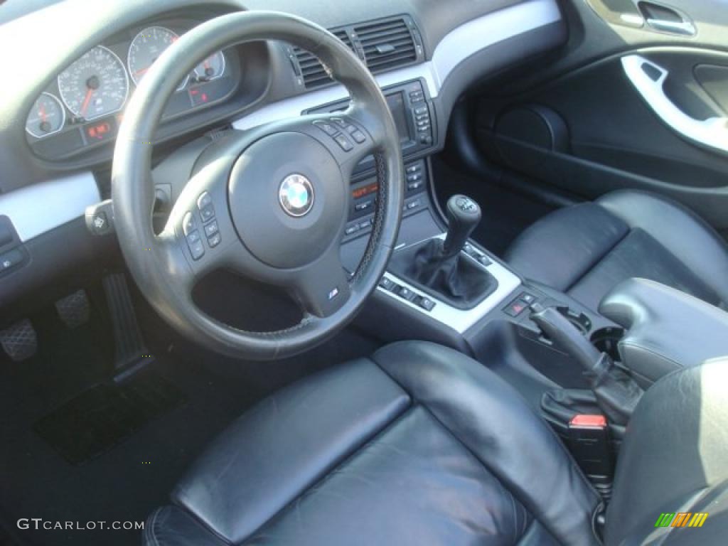Black Interior 2005 BMW M3 Convertible Photo #42703976