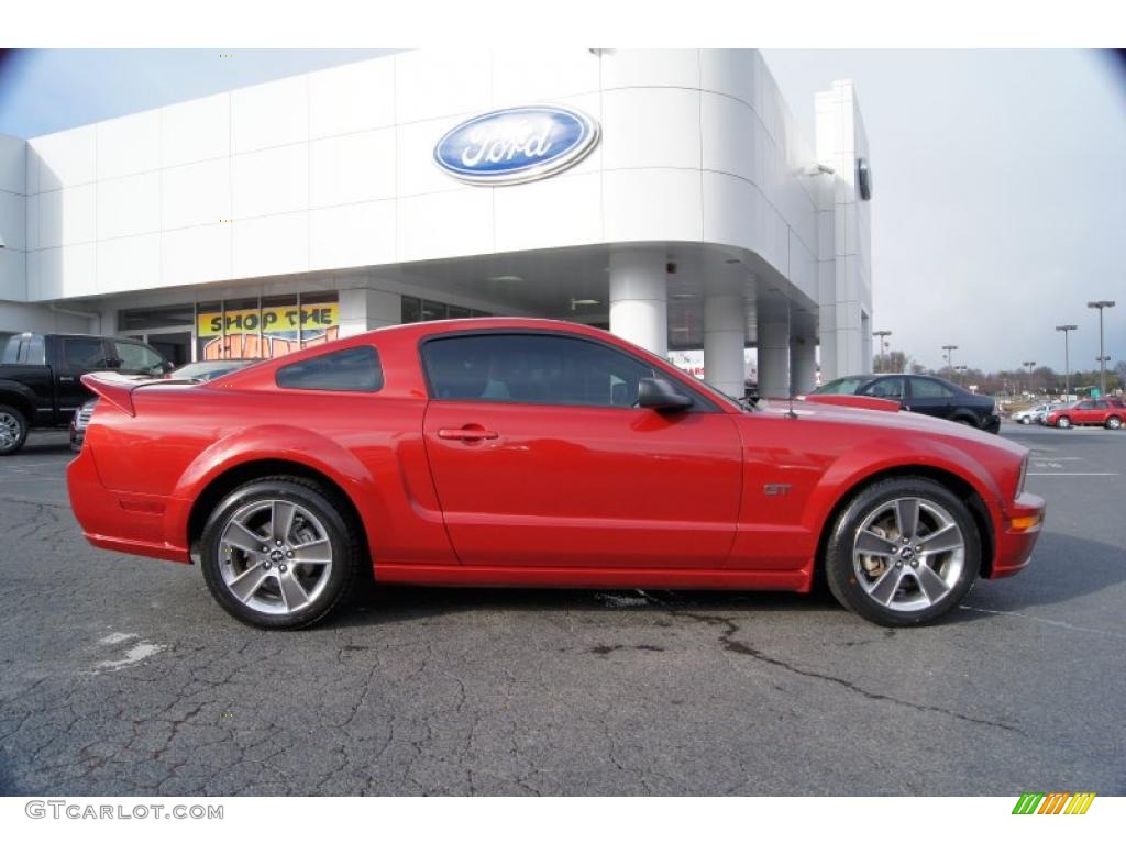 Dark Candy Apple Red 2008 Ford Mustang GT Premium Coupe Exterior Photo #42707772