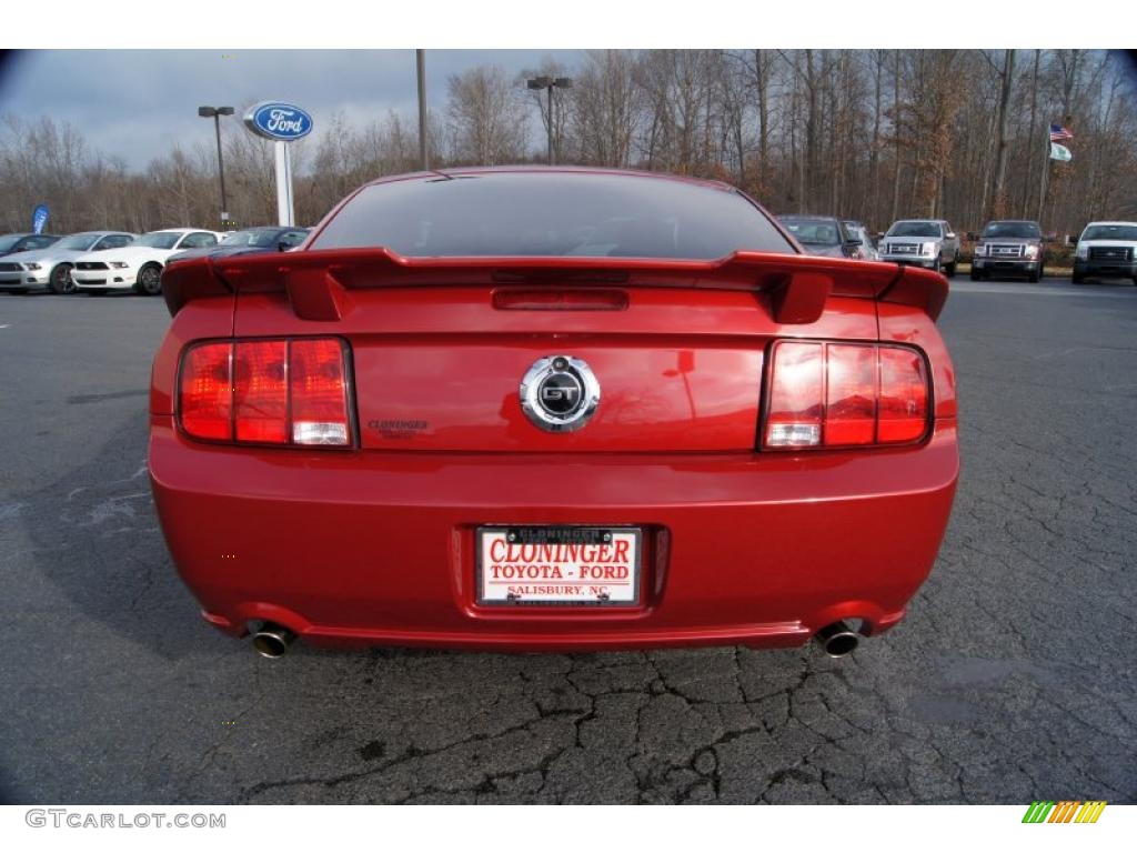 2008 Mustang GT Premium Coupe - Dark Candy Apple Red / Dark Charcoal photo #4