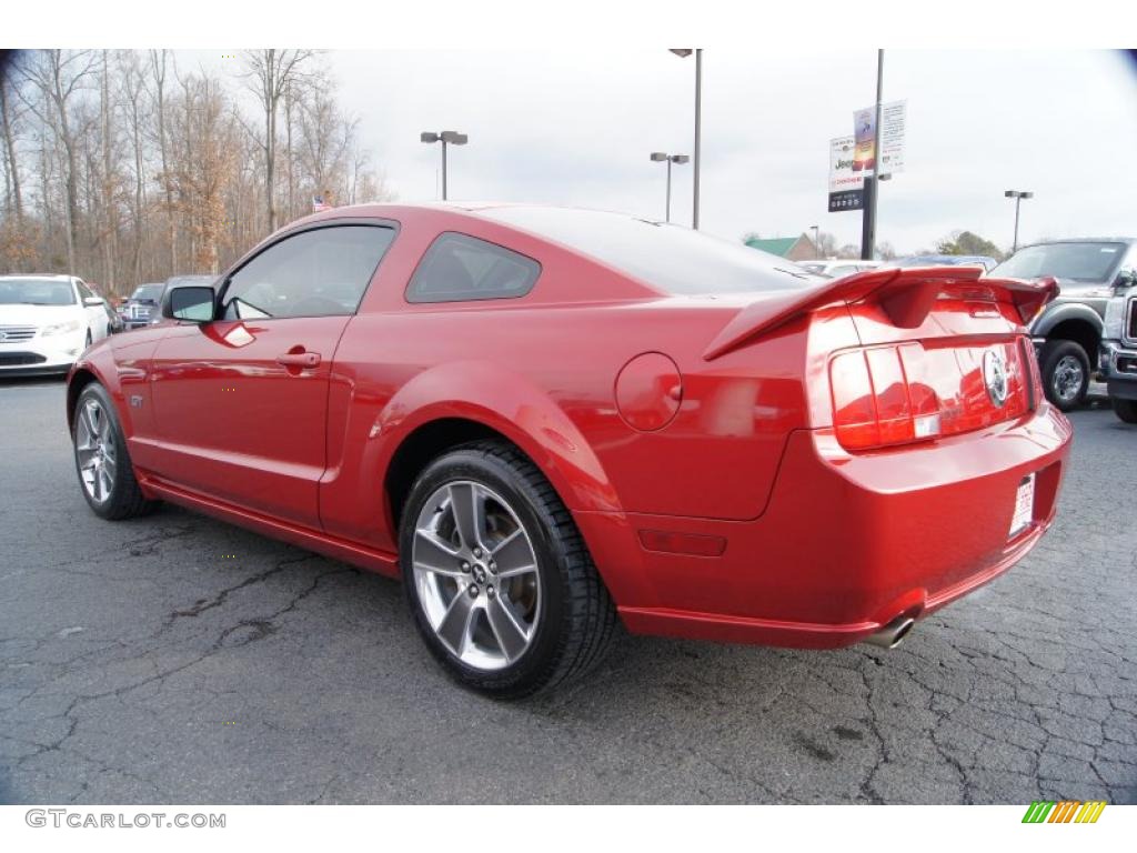 Dark Candy Apple Red 2008 Ford Mustang GT Premium Coupe Exterior Photo #42708216