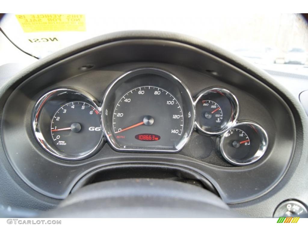 2006 Pontiac G6 GTP Coupe Gauges Photo #42709120