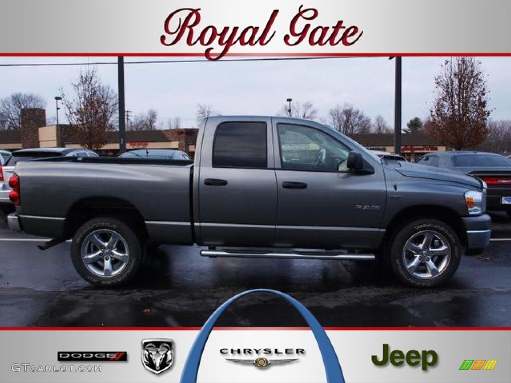 2008 Ram 1500 Big Horn Edition Quad Cab 4x4 - Mineral Gray Metallic / Medium Slate Gray photo #1