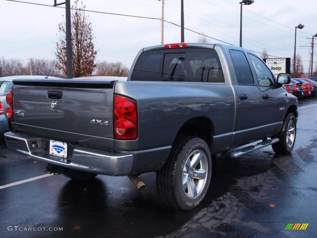 2008 Ram 1500 Big Horn Edition Quad Cab 4x4 - Mineral Gray Metallic / Medium Slate Gray photo #3