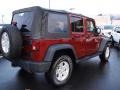 Red Rock Crystal Pearl 2008 Jeep Wrangler Unlimited X 4x4 Exterior