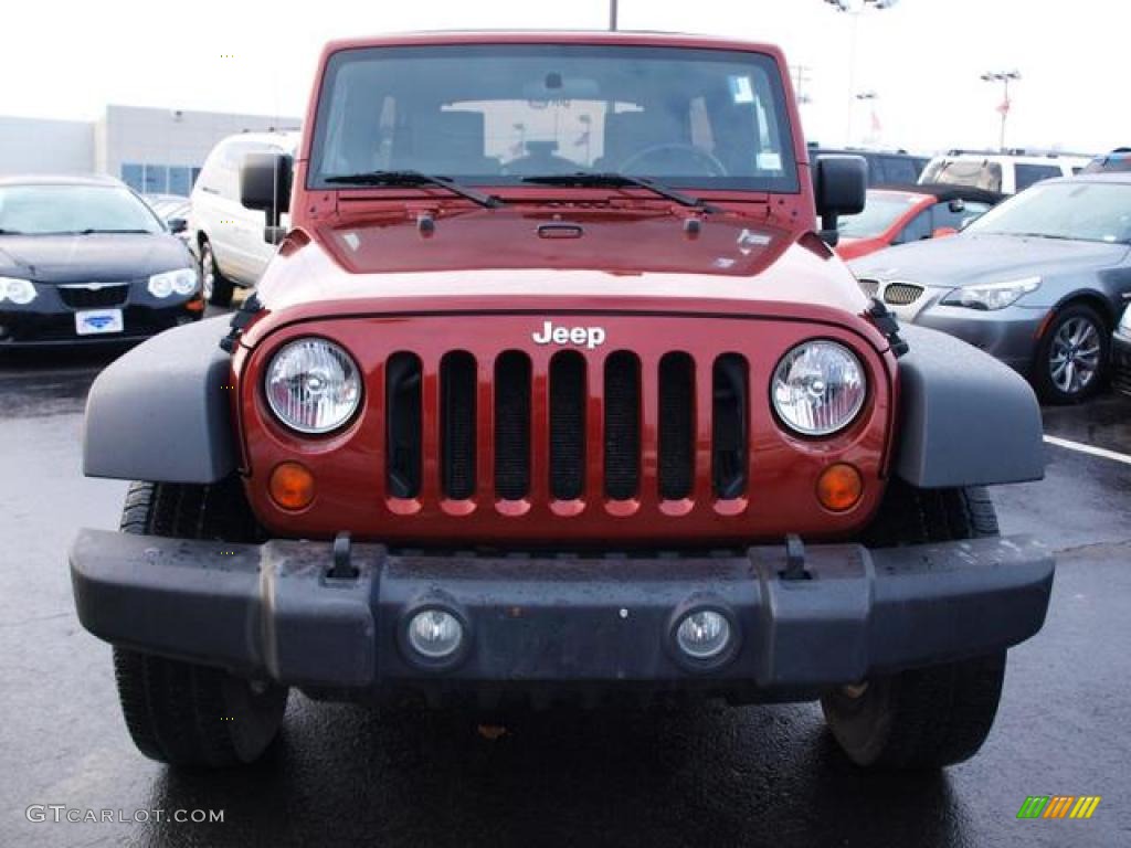 Red Rock Crystal Pearl 2008 Jeep Wrangler Unlimited X 4x4 Exterior Photo #42710200