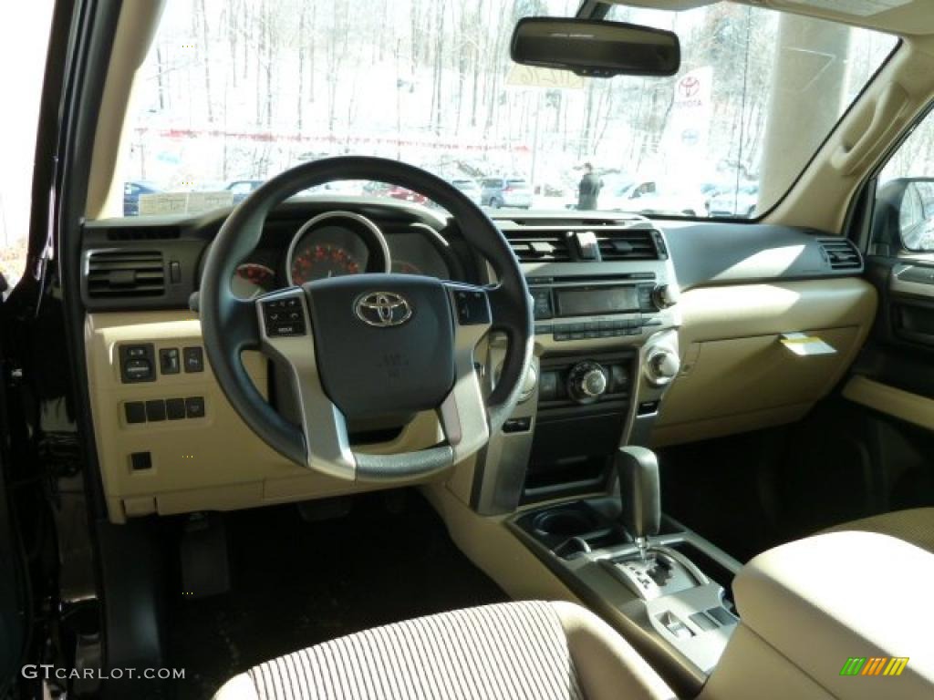 2011 4Runner SR5 4x4 - Black / Sand Beige photo #10