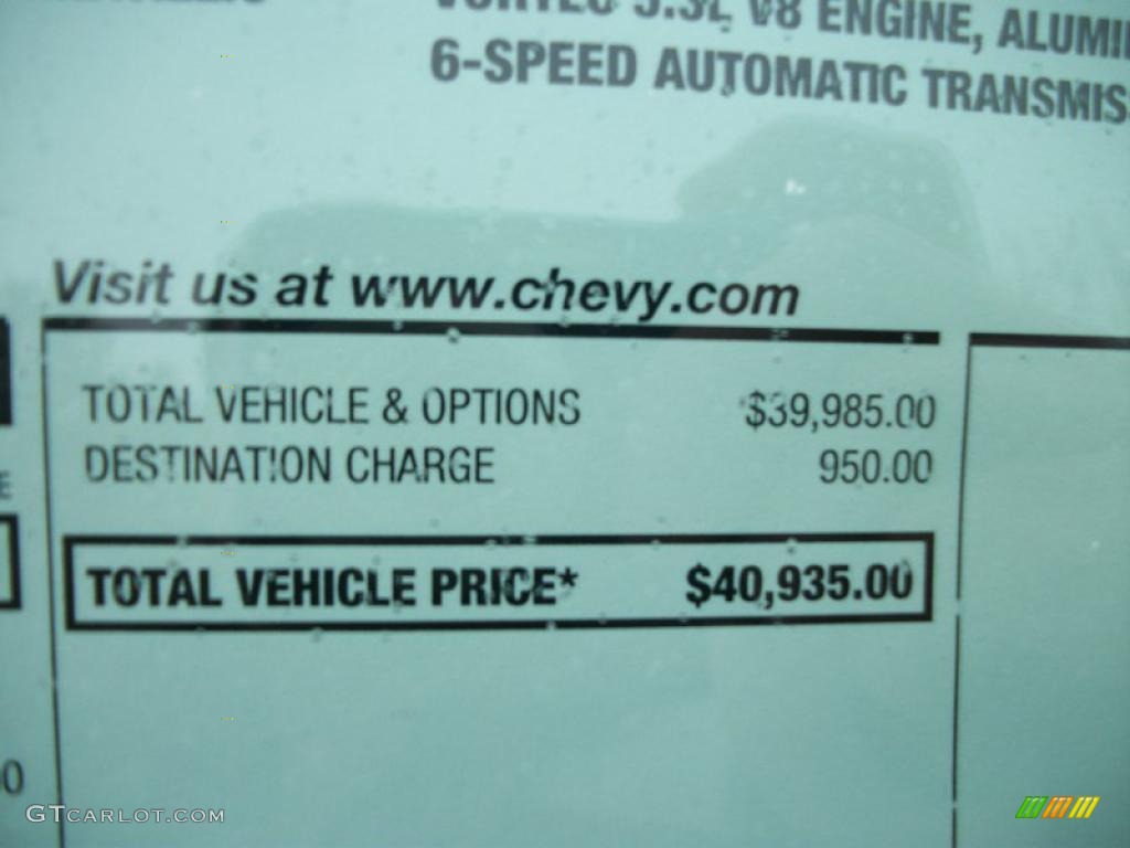 2011 Chevrolet Avalanche LS 4x4 Window Sticker Photo #42713224