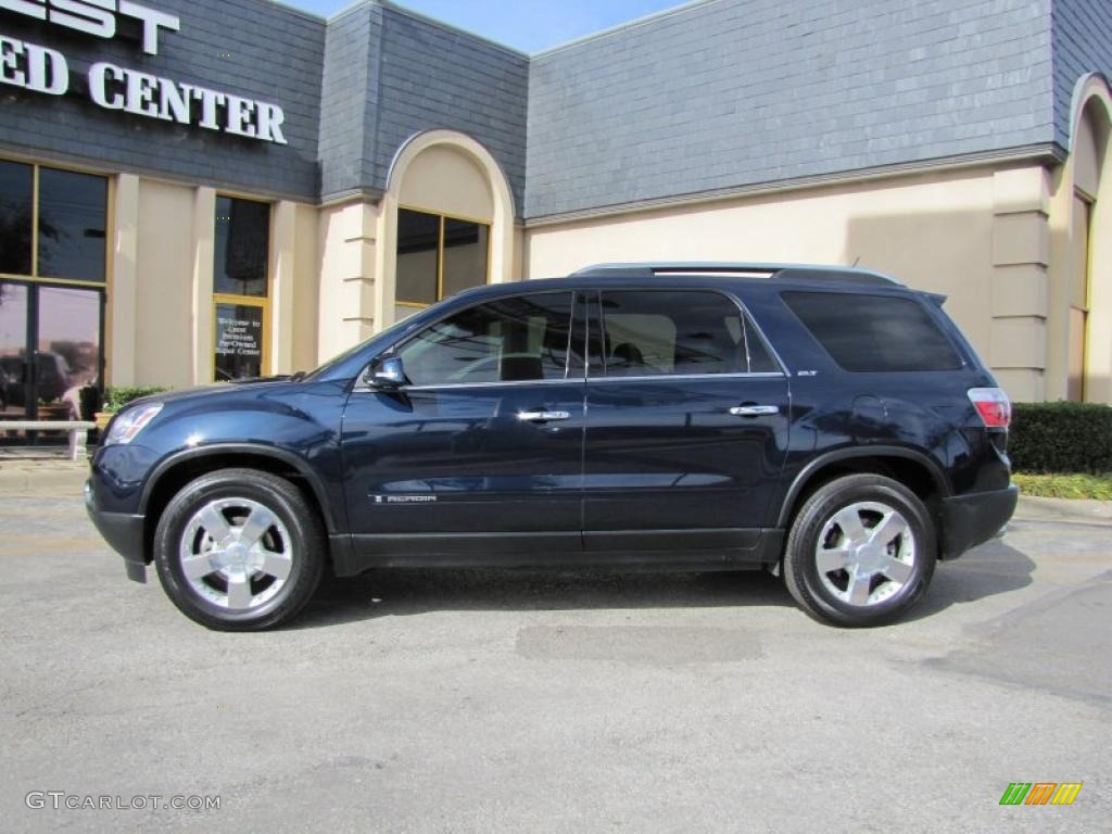 2008 Acadia SLT - Deep Blue Metallic / Light Titanium photo #4
