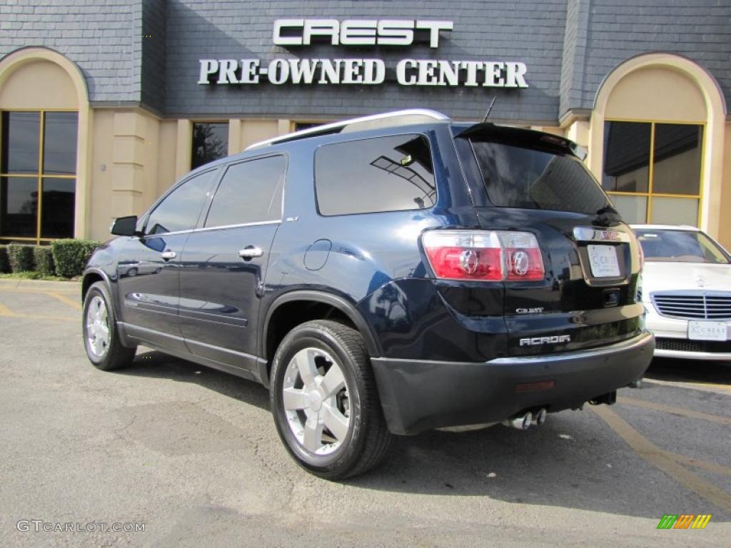 2008 Acadia SLT - Deep Blue Metallic / Light Titanium photo #5