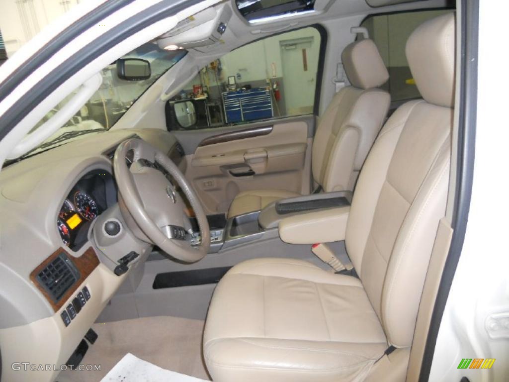 Almond Interior 2008 Nissan Armada LE 4x4 Photo #42719489