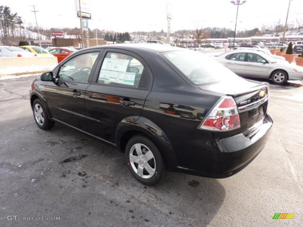 Black Granite Metallic 2011 Chevrolet Aveo LT Sedan Exterior Photo #42720465
