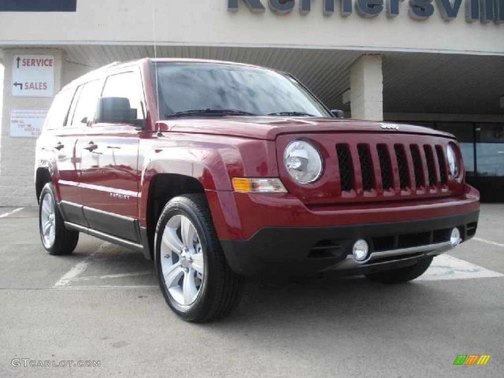 2011 Patriot Latitude X - Deep Cherry Red Crystal Pearl / Dark Slate Gray/Light Pebble photo #1