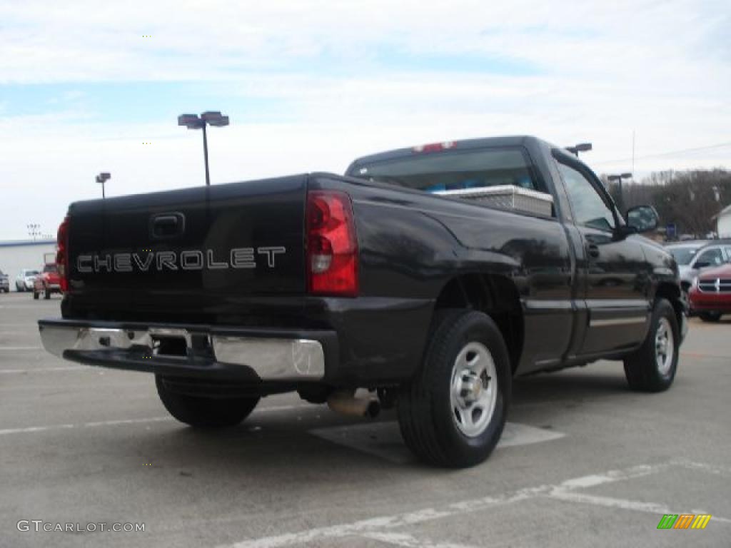 2003 Silverado 1500 LS Regular Cab - Dark Gray Metallic / Medium Gray photo #3