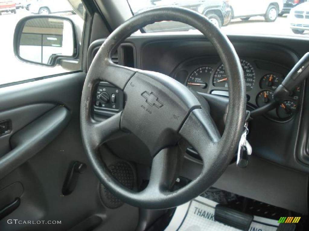 2003 Silverado 1500 LS Regular Cab - Dark Gray Metallic / Medium Gray photo #18