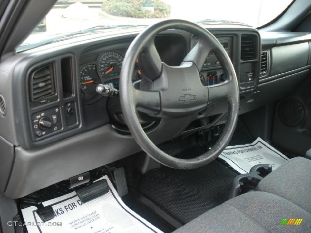 2003 Silverado 1500 LS Regular Cab - Dark Gray Metallic / Medium Gray photo #21