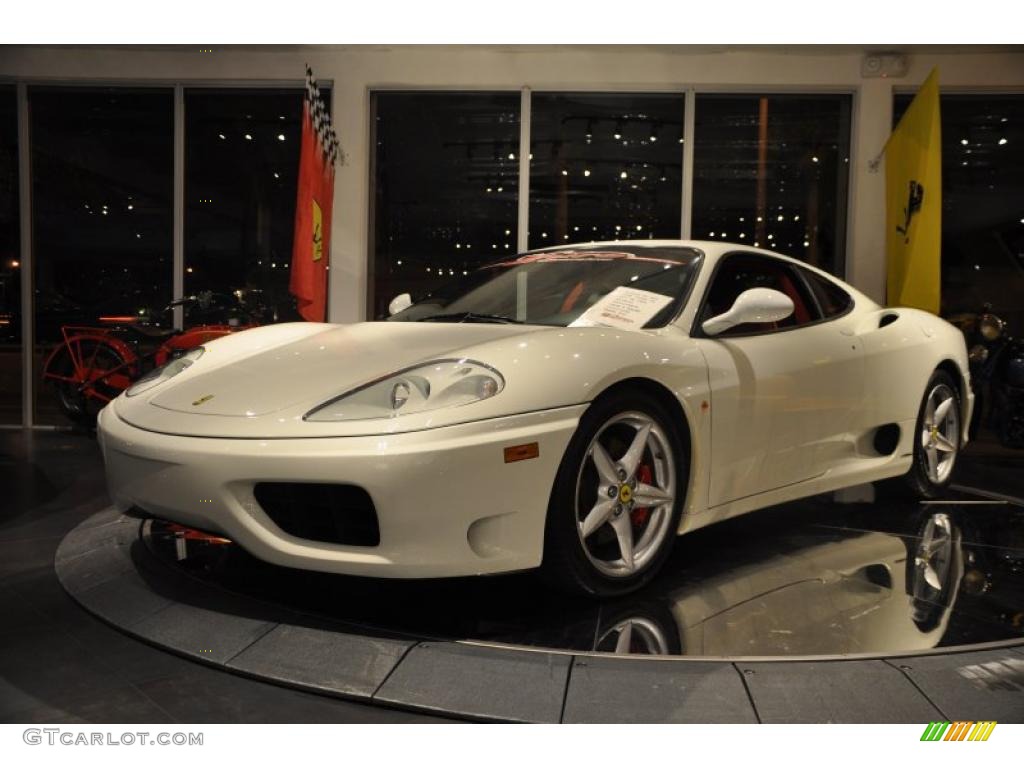 White 2003 Ferrari 360 Modena F1 Exterior Photo #42725589