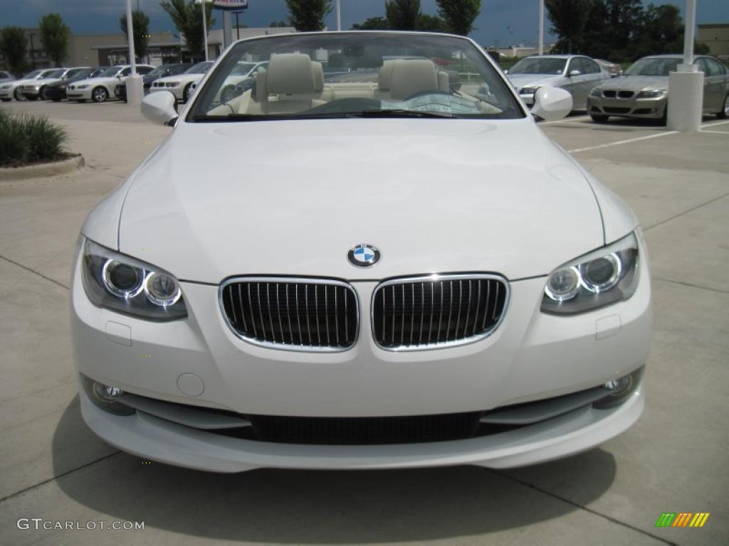 2011 3 Series 328i Convertible - Mineral White Metallic / Cream Beige Dakota Leather photo #5