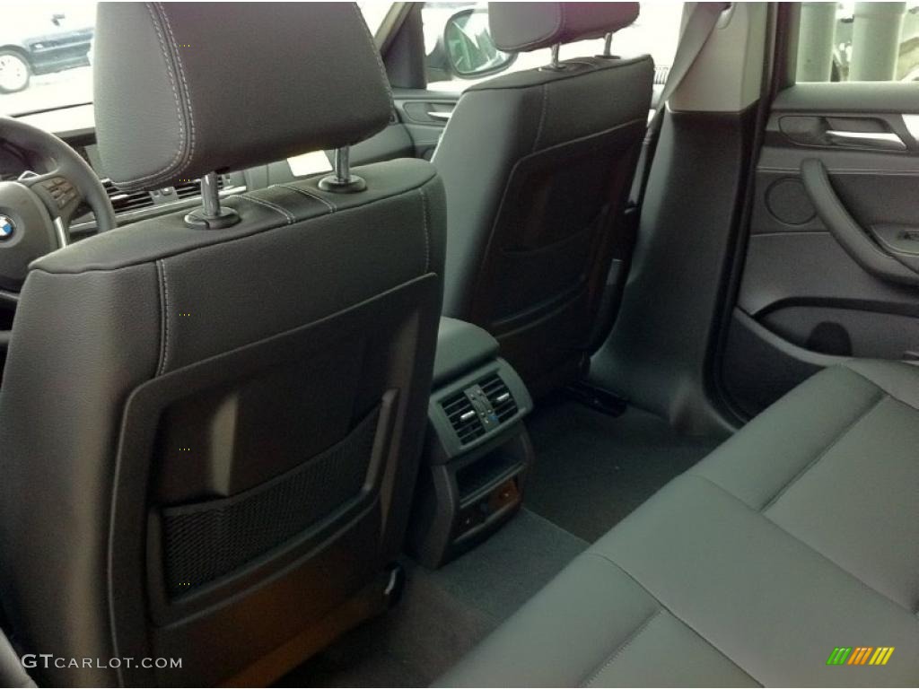 Black Interior 2011 BMW X3 xDrive 35i Photo #42729567