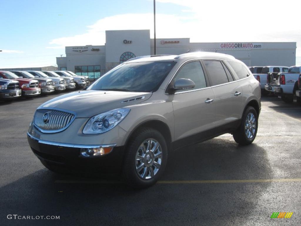 2011 Enclave CXL - Gold Mist Metallic / Cashmere/Cocoa photo #1