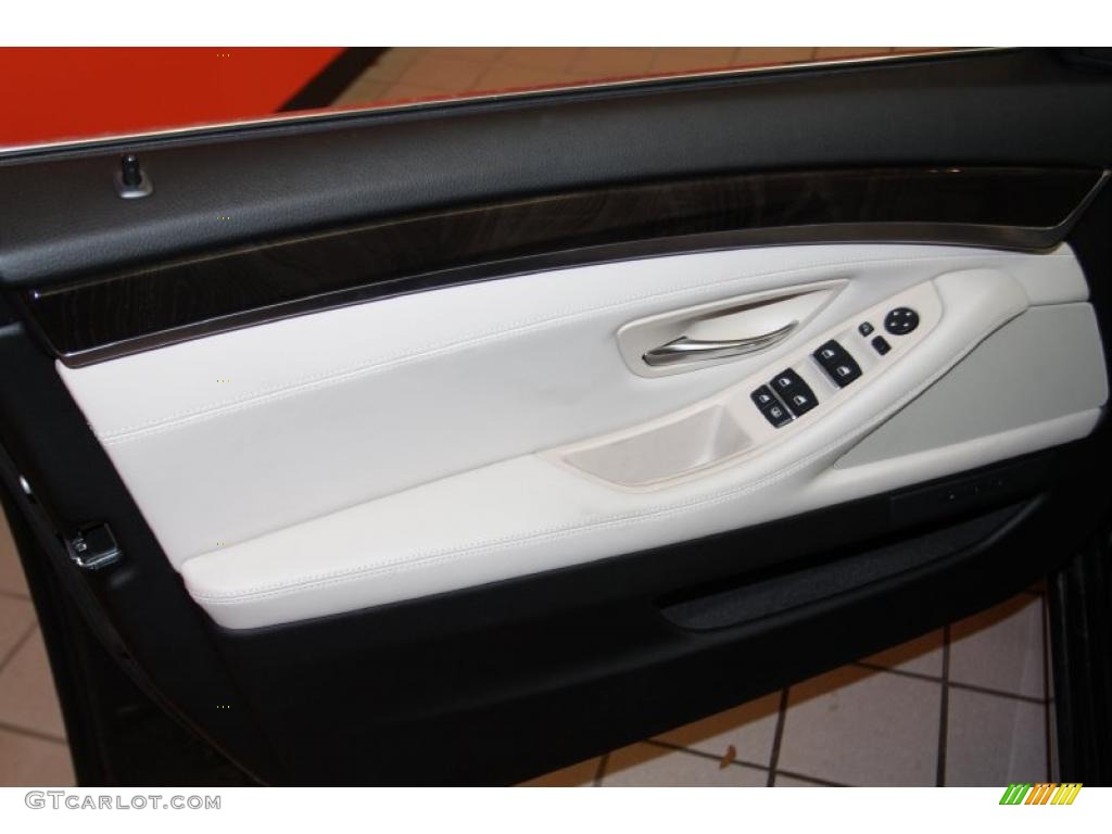 2011 5 Series 535i Sedan - Dark Graphite Metallic / Oyster/Black photo #7