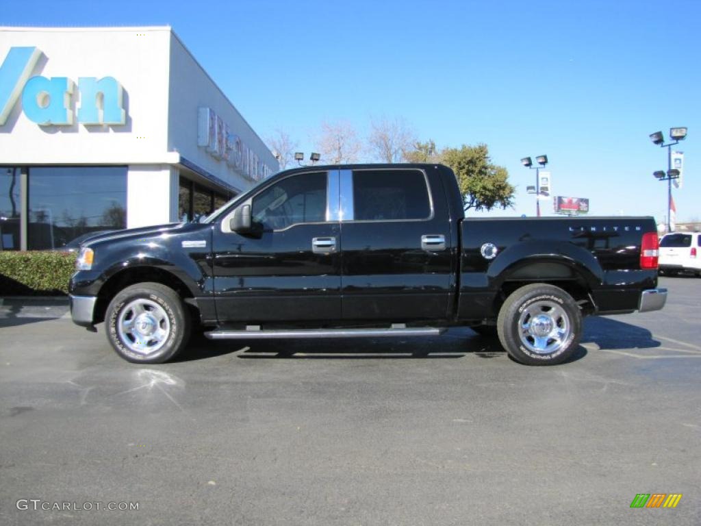 2006 F150 XLT SuperCrew - Black / Medium/Dark Flint photo #4