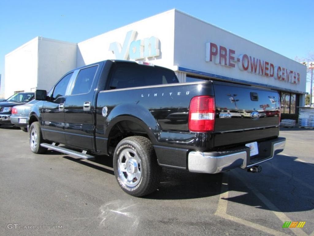 2006 F150 XLT SuperCrew - Black / Medium/Dark Flint photo #5