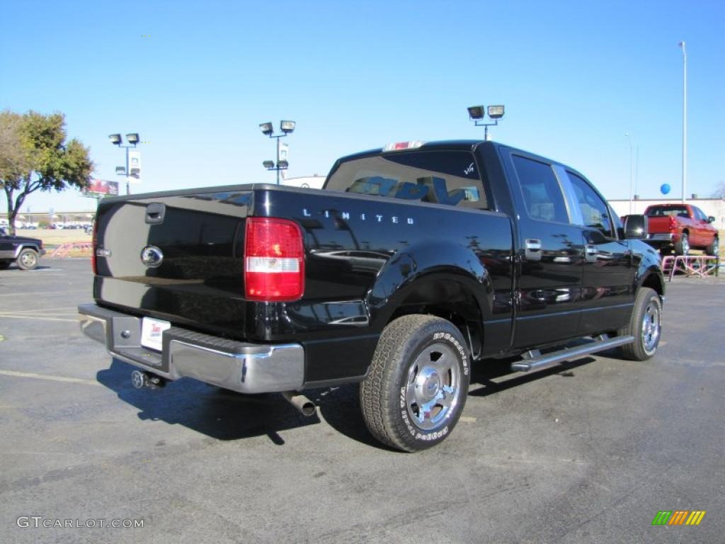 2006 F150 XLT SuperCrew - Black / Medium/Dark Flint photo #6