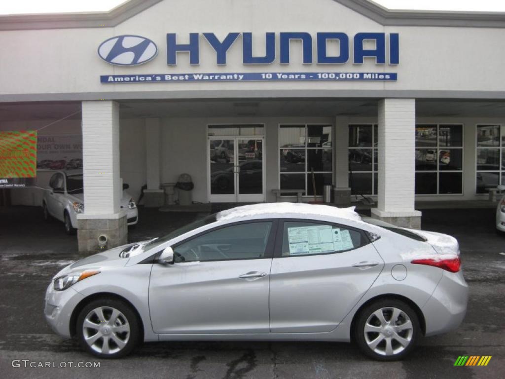 2011 Elantra Limited - Radiant Silver / Gray photo #1