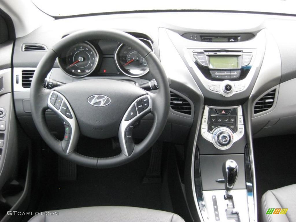 2011 Hyundai Elantra Limited Gray Dashboard Photo #42743996
