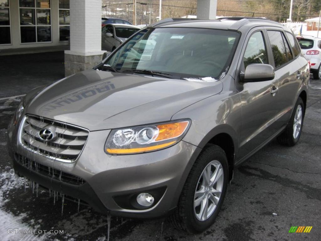 Mineral Gray 2011 Hyundai Santa Fe SE AWD Exterior Photo #42744088