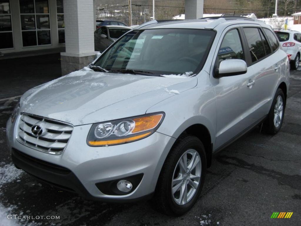 Moonstone Silver 2011 Hyundai Santa Fe SE AWD Exterior Photo #42744536
