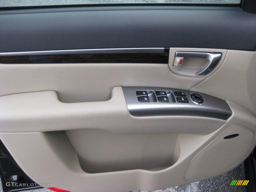 2011 Hyundai Santa Fe Limited Beige Door Panel Photo #42745616