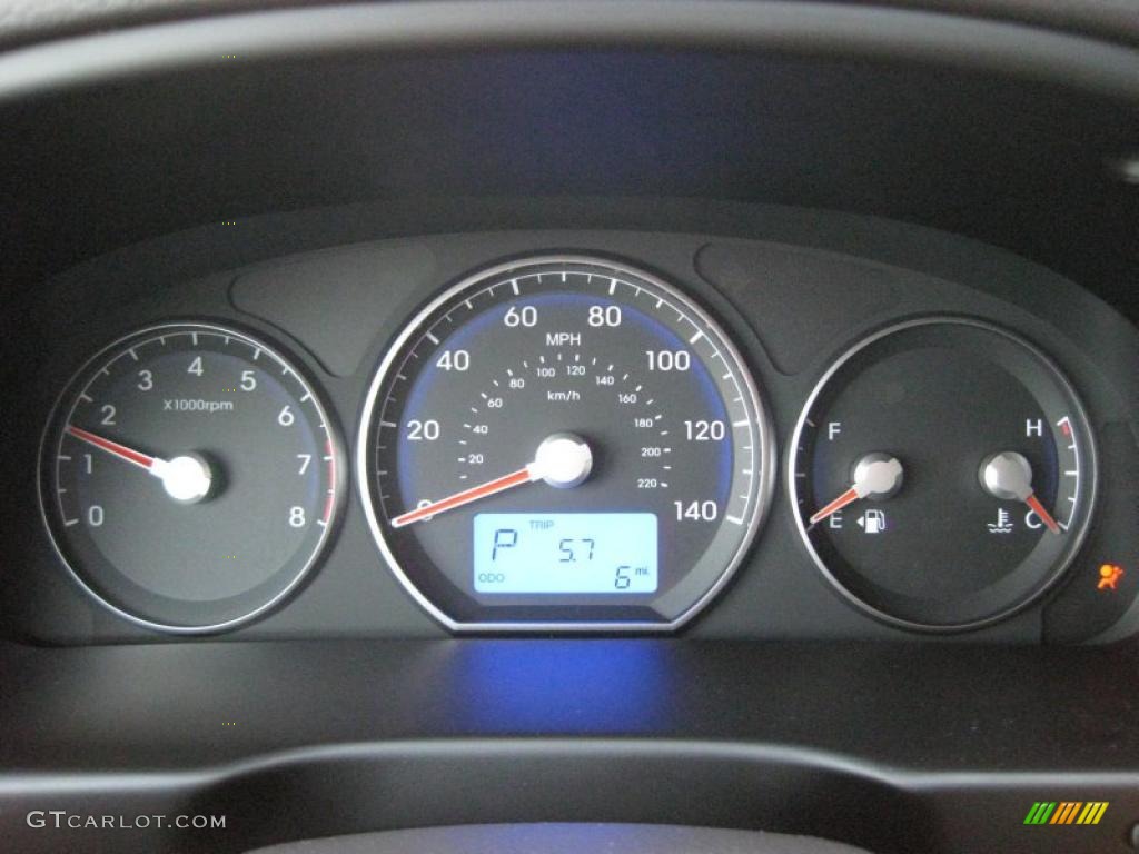 2011 Hyundai Santa Fe Limited Gauges Photo #42745888