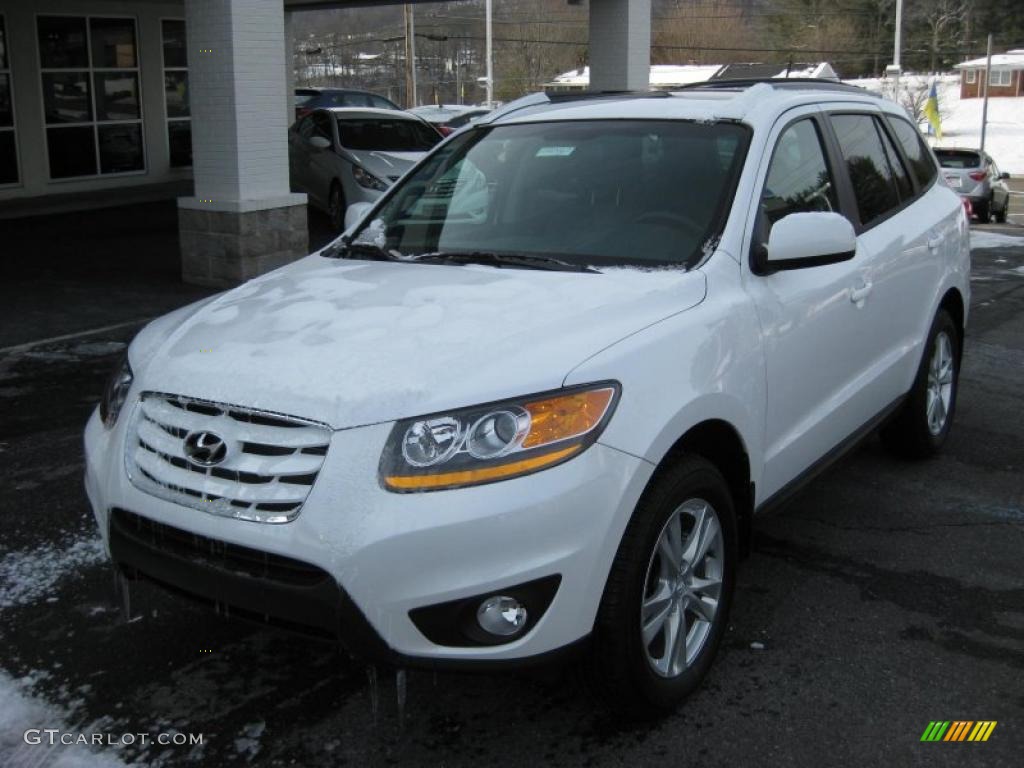 Frost White Pearl 2011 Hyundai Santa Fe SE AWD Exterior Photo #42745952