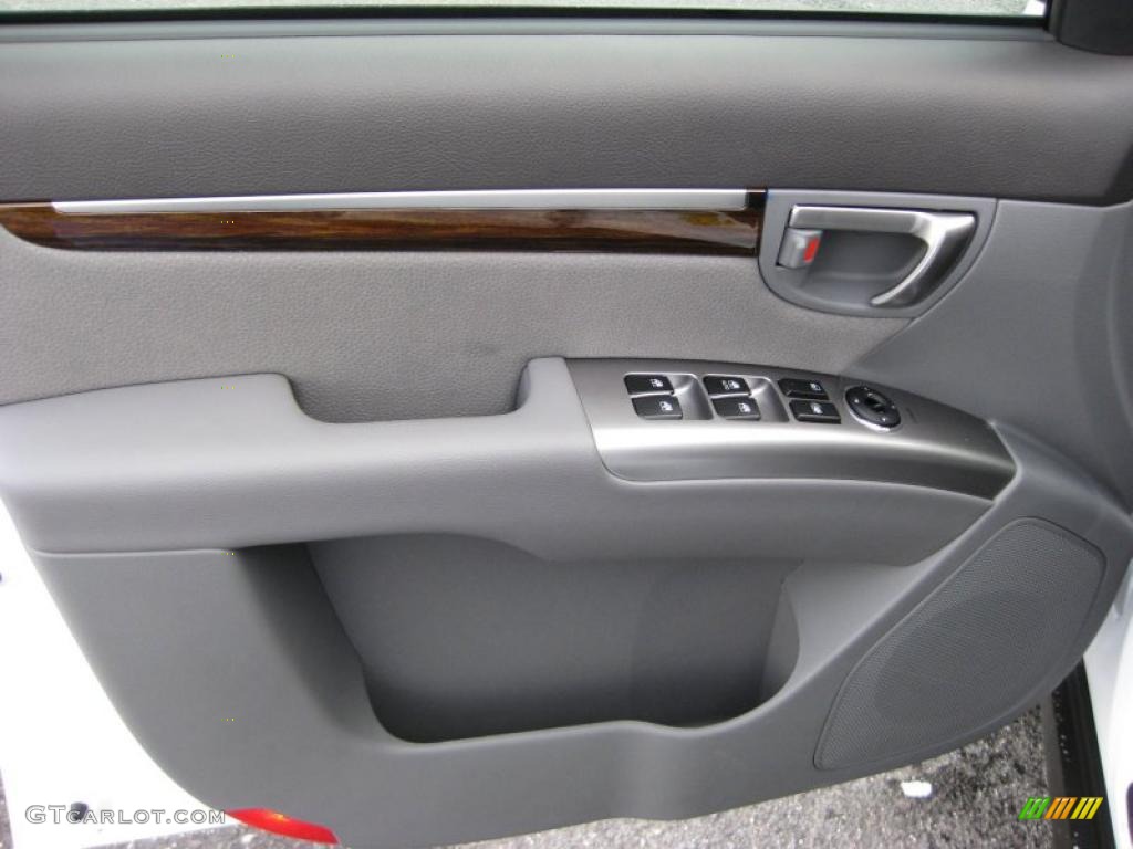 2011 Hyundai Santa Fe SE AWD Gray Door Panel Photo #42746164