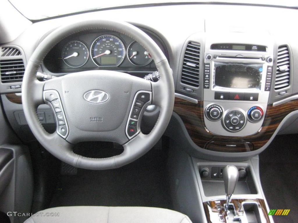 2011 Hyundai Santa Fe SE AWD Gray Dashboard Photo #42746348