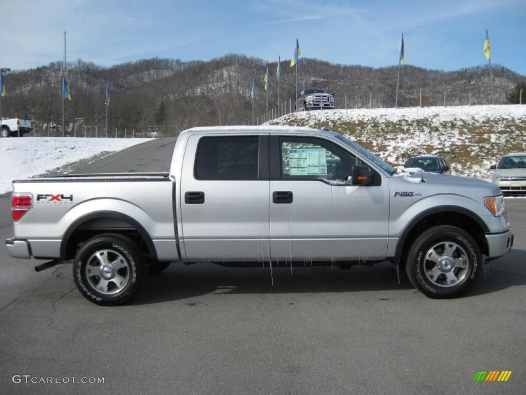 2010 F150 FX4 SuperCrew 4x4 - Ingot Silver Metallic / Black photo #5