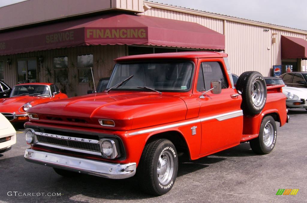 Red Chevrolet C10