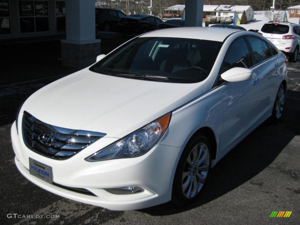 Pearl White 2011 Hyundai Sonata SE 2.0T Exterior Photo #42748424