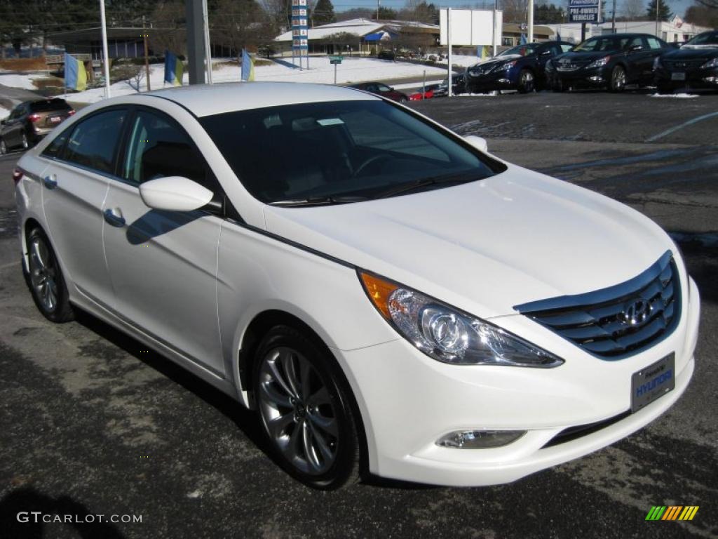 Pearl White 2011 Hyundai Sonata SE 2.0T Exterior Photo #42748452