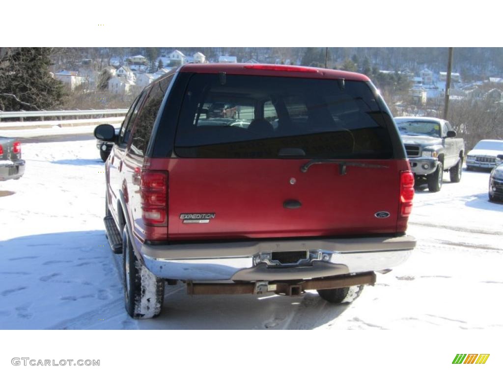1999 Expedition Eddie Bauer 4x4 - Laser Red Metallic / Medium Prairie Tan photo #5