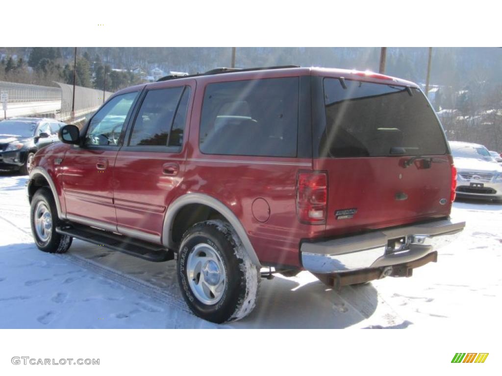 1999 Expedition Eddie Bauer 4x4 - Laser Red Metallic / Medium Prairie Tan photo #6