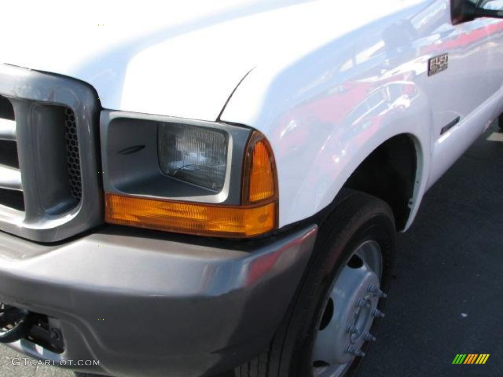 2000 F450 Super Duty XL Crew Cab Dump Truck - Oxford White / Medium Graphite photo #5