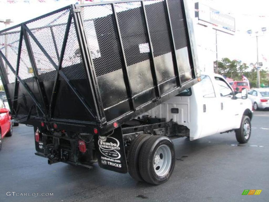2000 F450 Super Duty XL Crew Cab Dump Truck - Oxford White / Medium Graphite photo #10