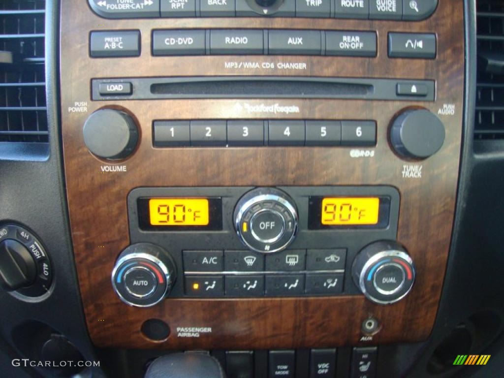 2010 Nissan Titan LE Crew Cab 4x4 Controls Photo #42754228