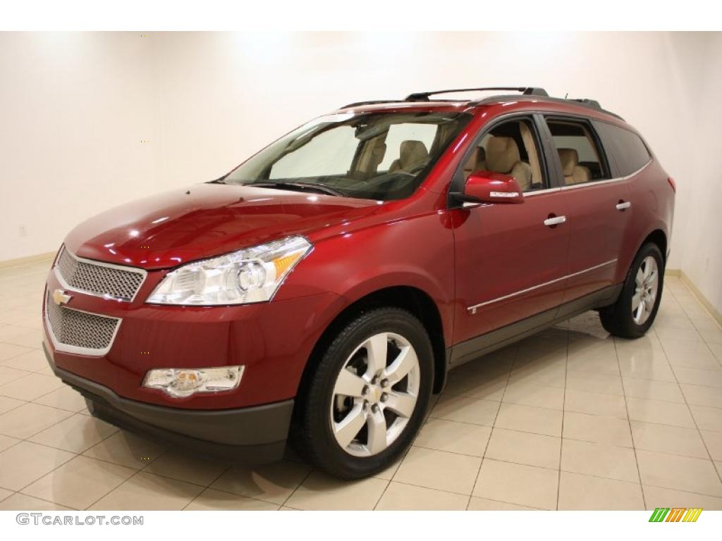 Red Jewel Tintcoat 2009 Chevrolet Traverse LTZ AWD Exterior Photo #42755946