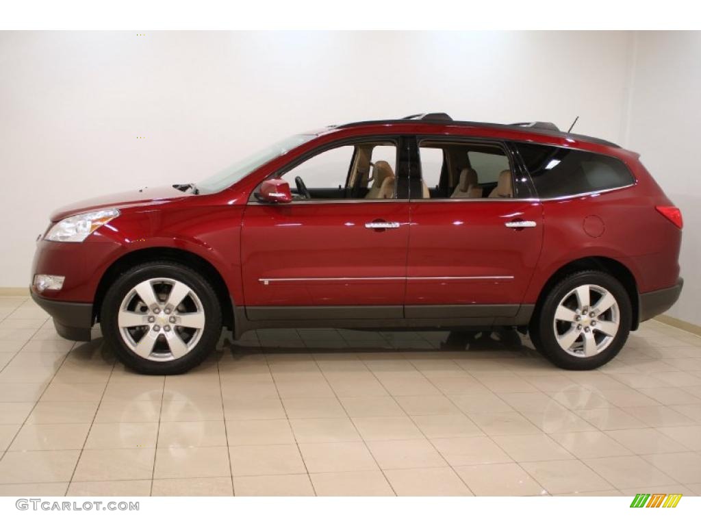 Red Jewel Tintcoat 2009 Chevrolet Traverse LTZ AWD Exterior Photo #42755962